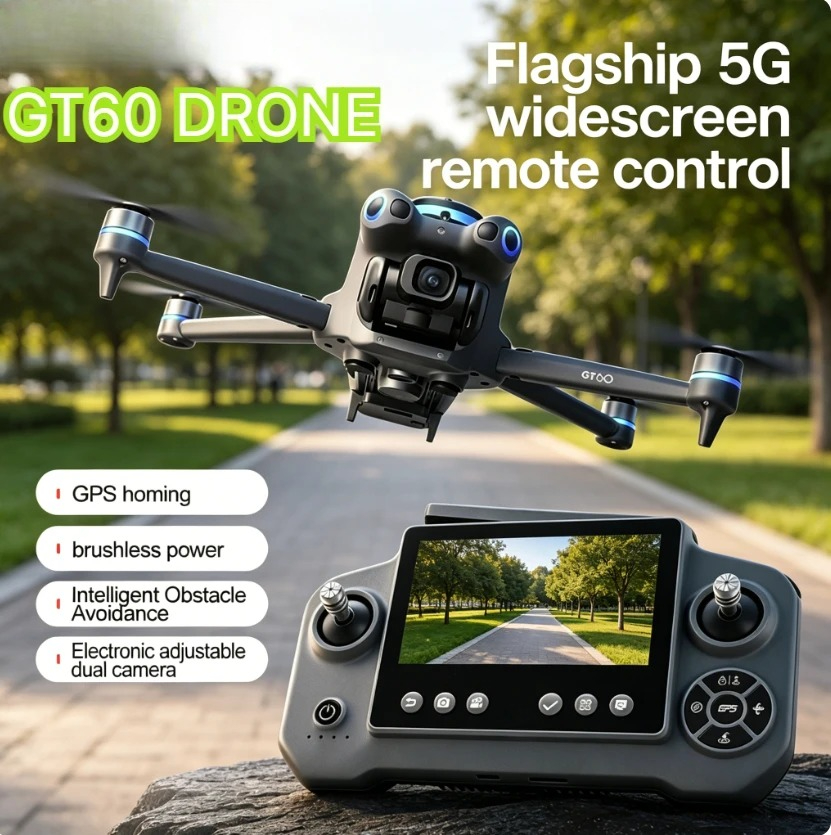 โดรน GT60 GPS แบบพับได้ หน้าจอ - Drone Surveying บทวิจารณ์และราคา